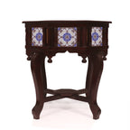 Thea Tiled Colonial Side Table — view 2
