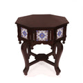 Thea Tiled Colonial Side Table — view 1