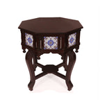 Thea Tiled Colonial Side Table — view 1