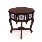 Thea Tiled Colonial Side Table — view 3