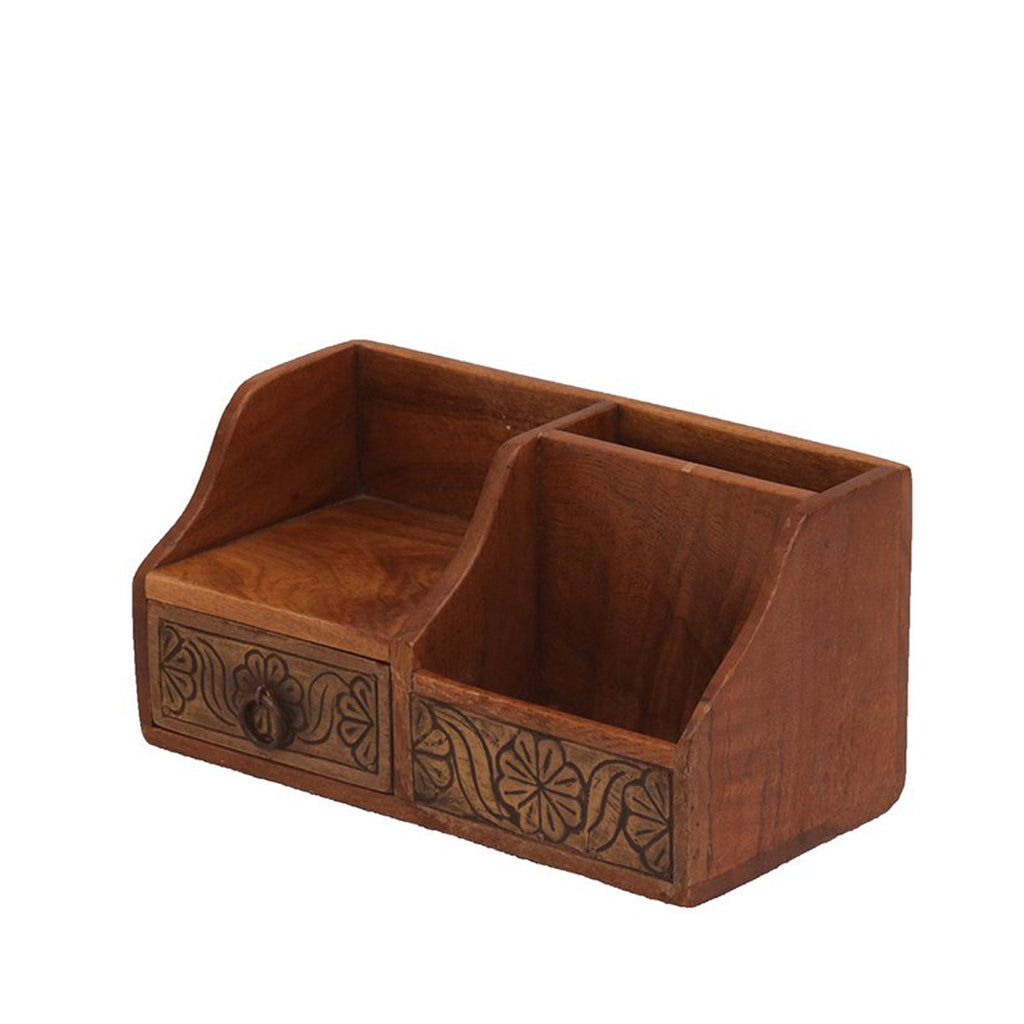 Rufus Solid Wood Drawer Desk Organizer - Dark - product image 5