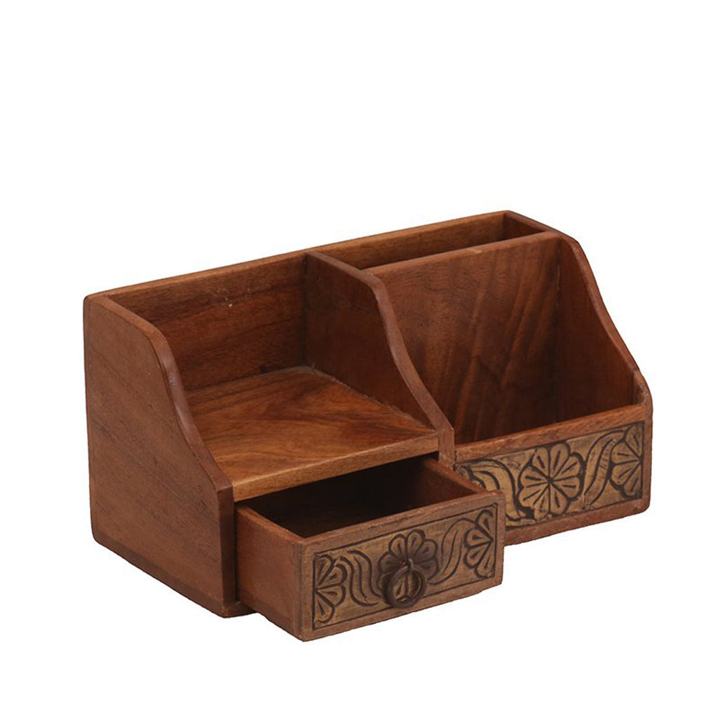 Rufus Solid Wood Drawer Desk Organizer - Dark - product image 4
