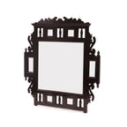 Marielle Carved Rustic Wall Mirror — view 1