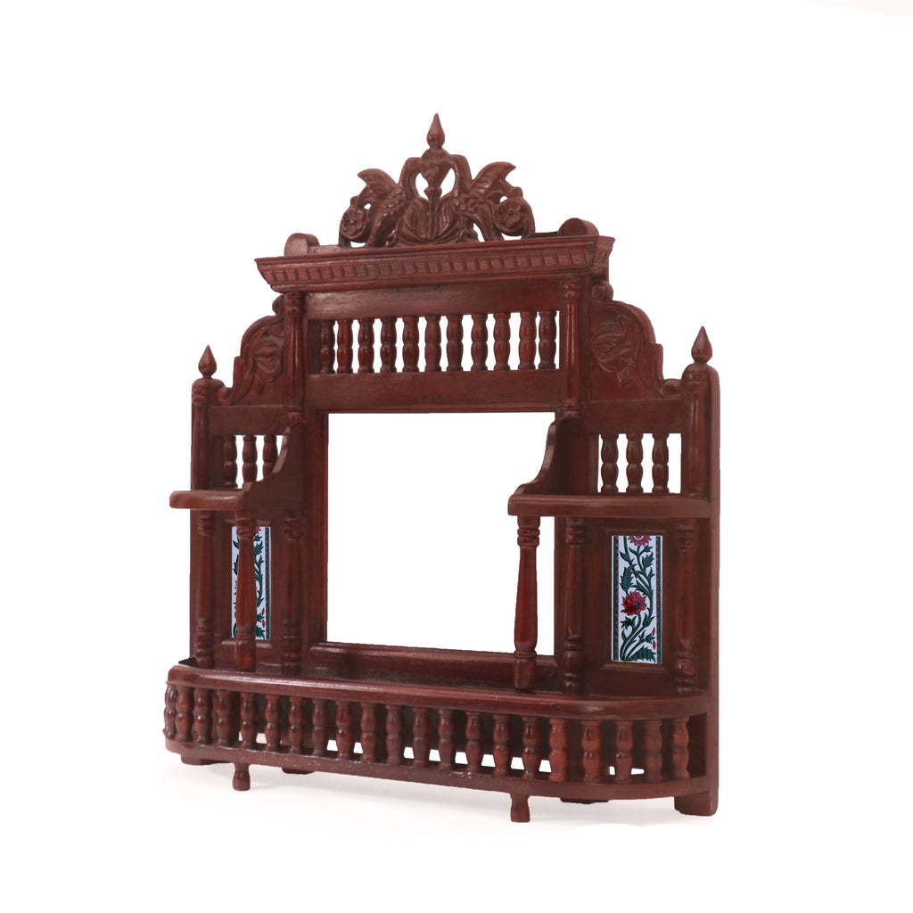 Maia Carved Bird Wall Mirror — view 1