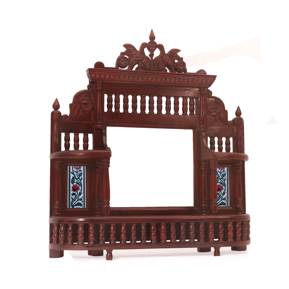 Maia Carved Bird Wall Mirror — view 3