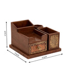Briar Solid Wood Compact Desk Organizer - Dark - product image 5