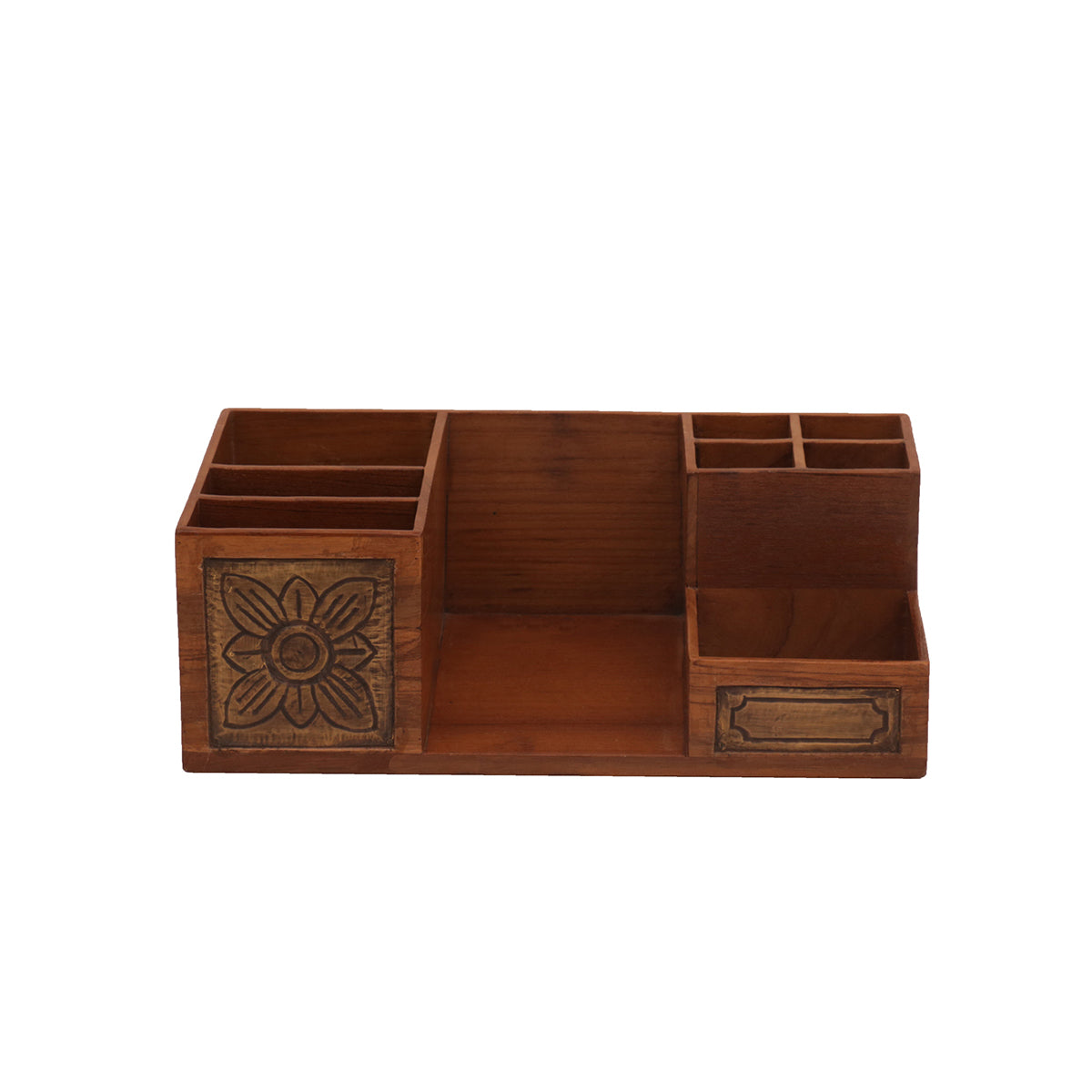 Dexter Solid Wood 9 Compartment Desk Organizer - product image 1