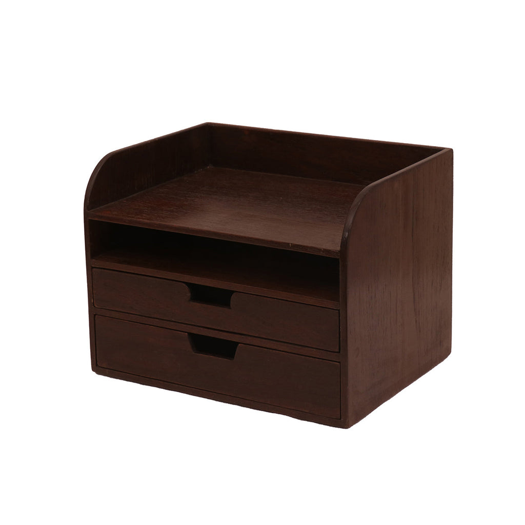 Alden Solid Wood Desk Organizer - Dark - product image 2