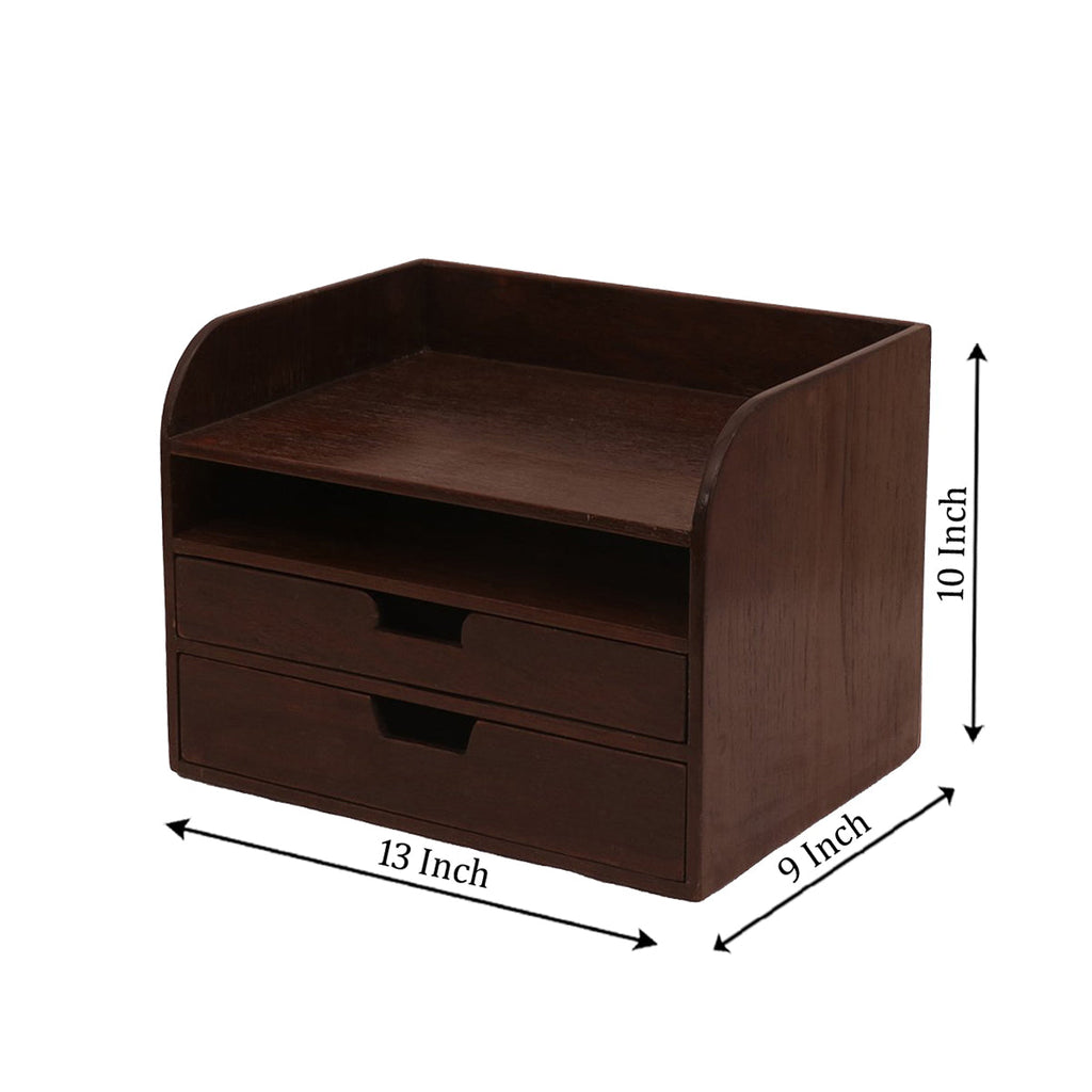 Alden Solid Wood Desk Organizer - Dark - product image 6