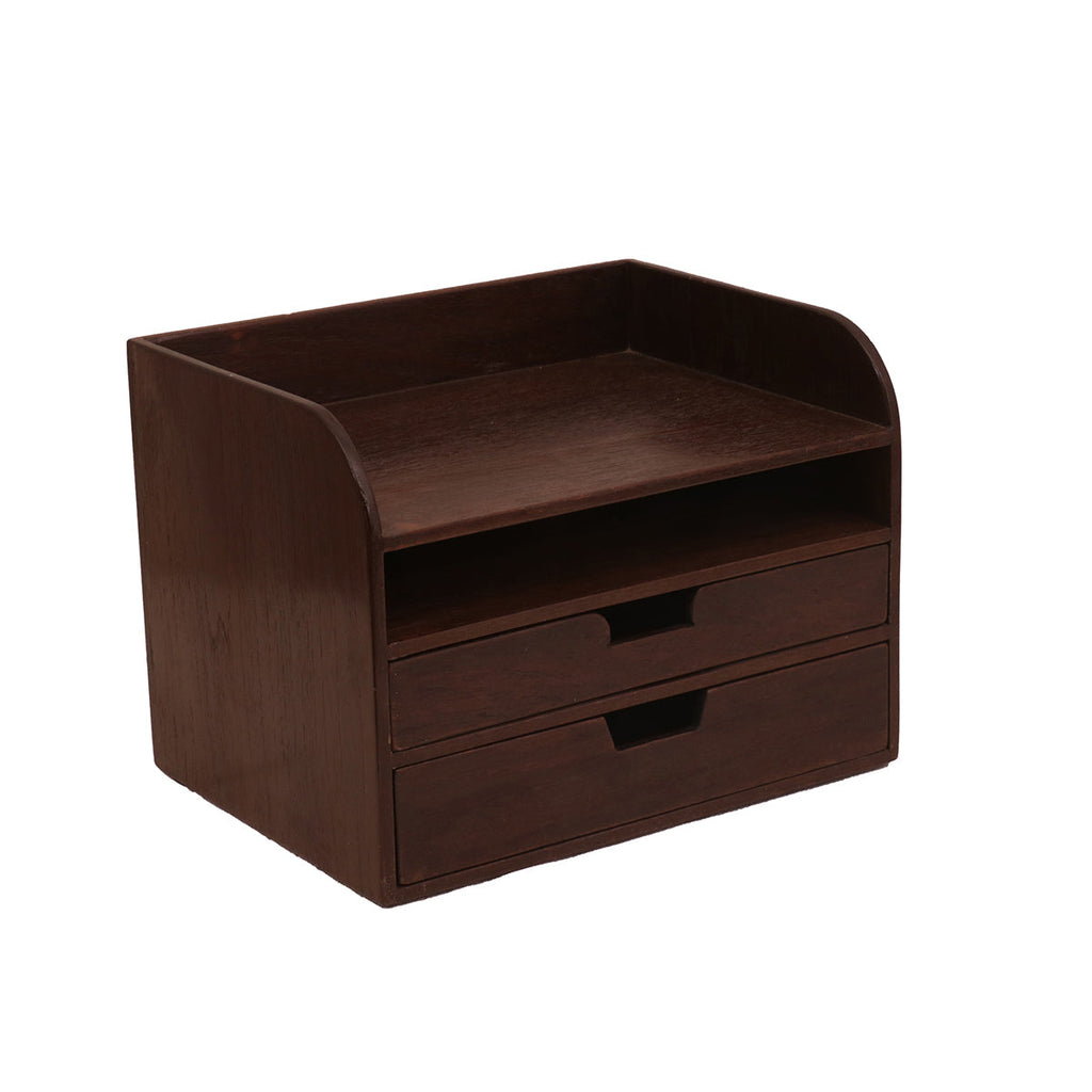 Alden Solid Wood Desk Organizer - Dark - product image 4