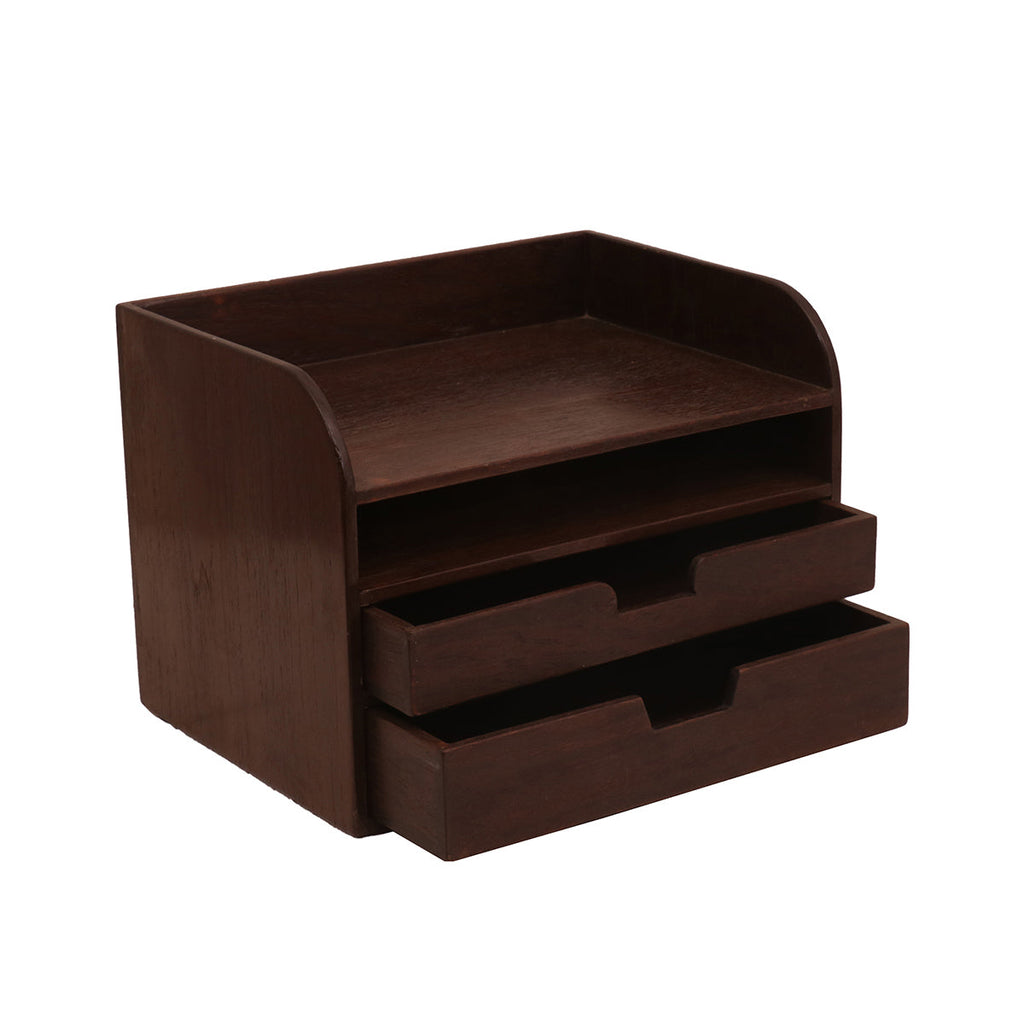 Alden Solid Wood Desk Organizer - Dark - product image 5