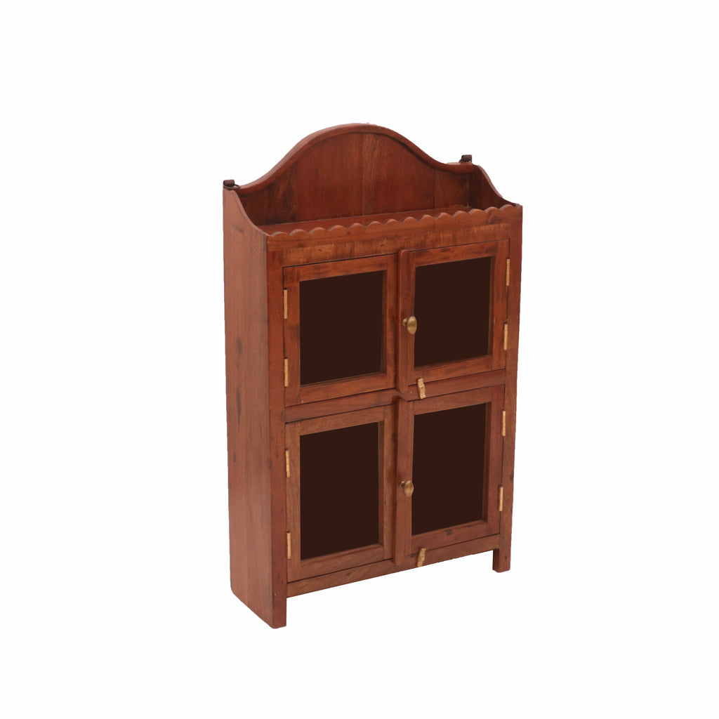 Zelia Glass Panel Storage Cabinet — view 2