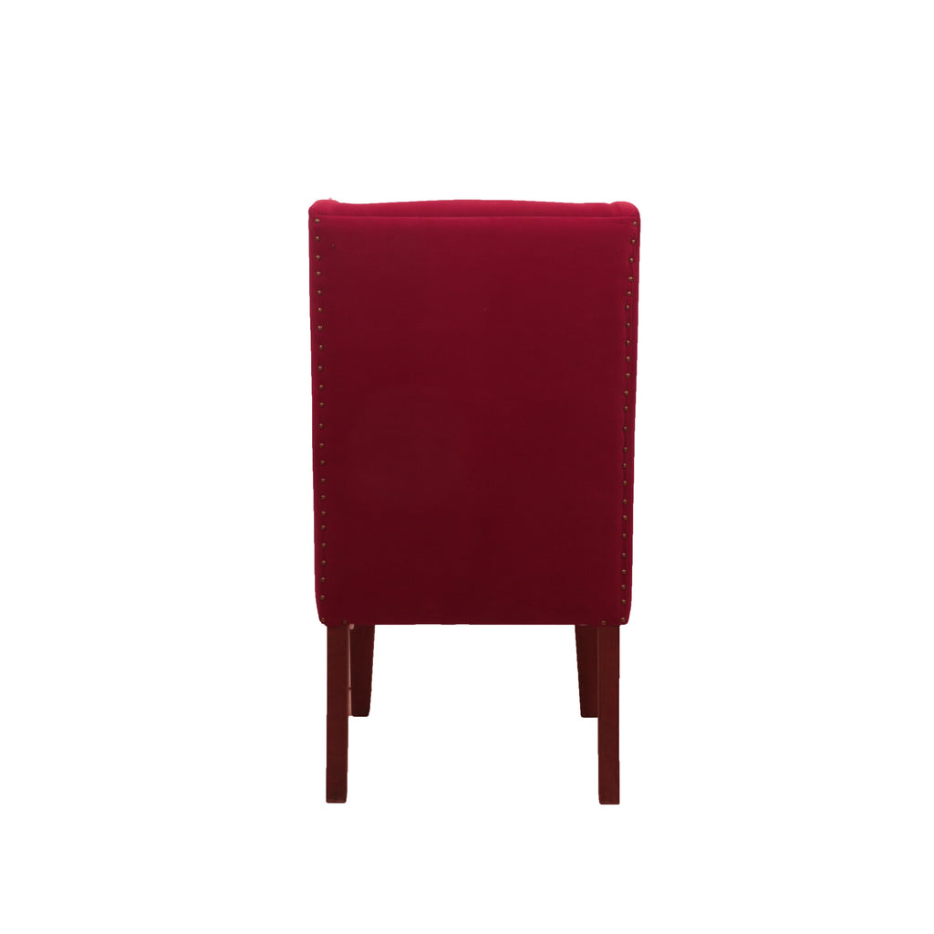 Lucien Red Armchair — view 4