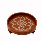 Margot Inlay Round Serving Tray — view 2