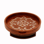 Margot Inlay Round Serving Tray — view 5