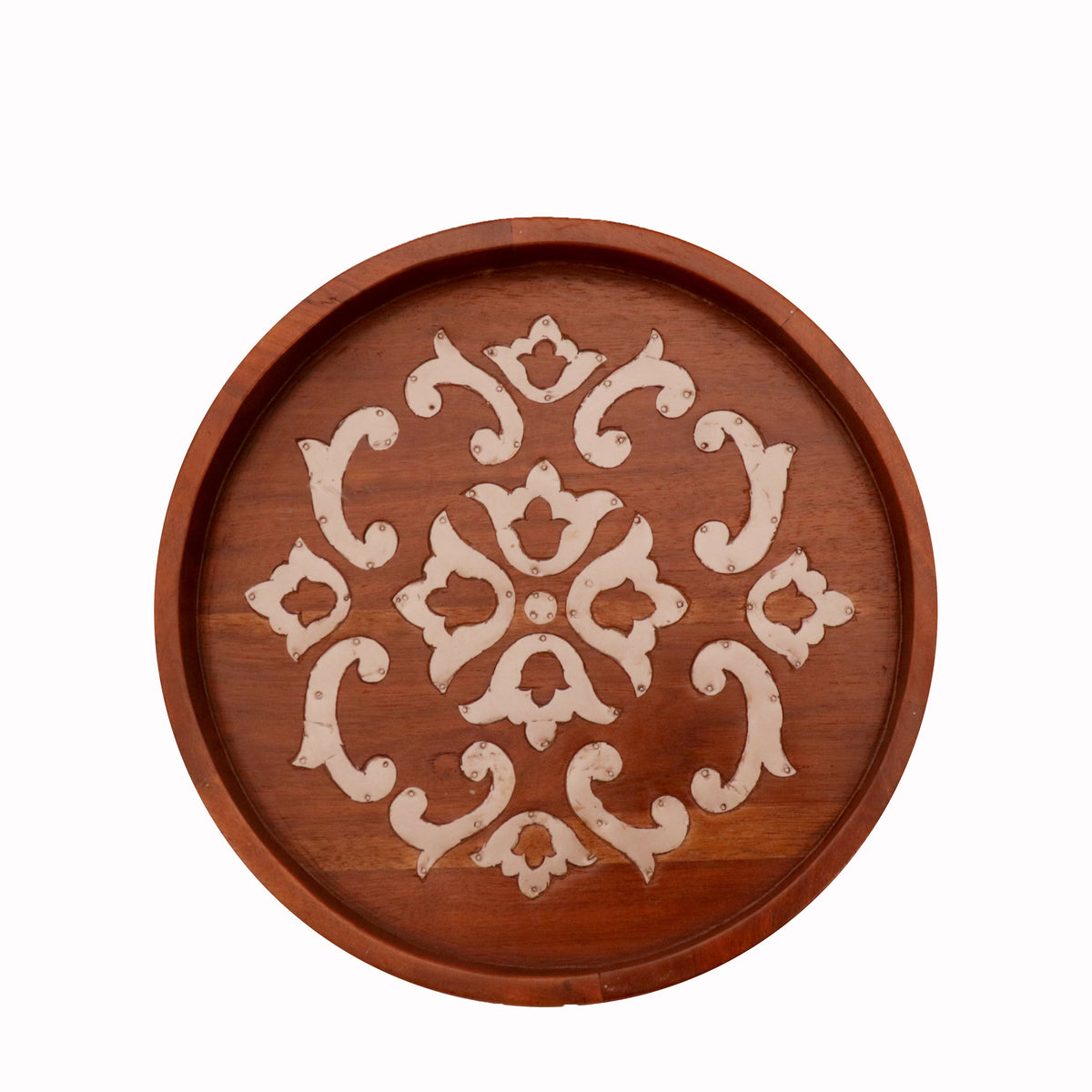 Margot Inlay Round Serving Tray — view 6