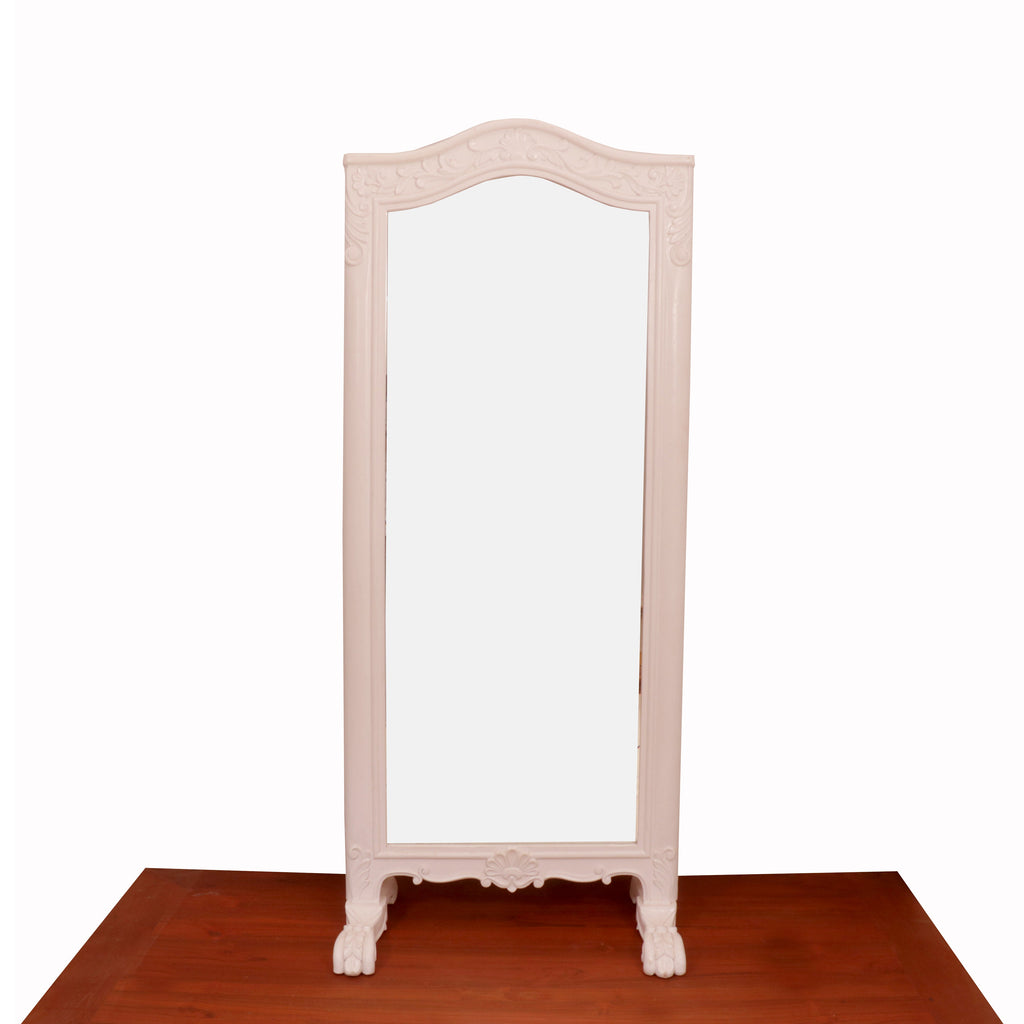 Arlo White Floor Mirror — view 2