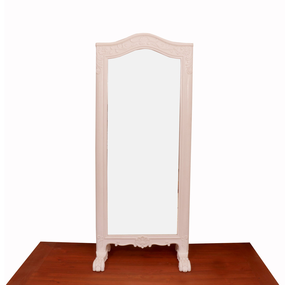 Arlo White Floor Mirror — view 2