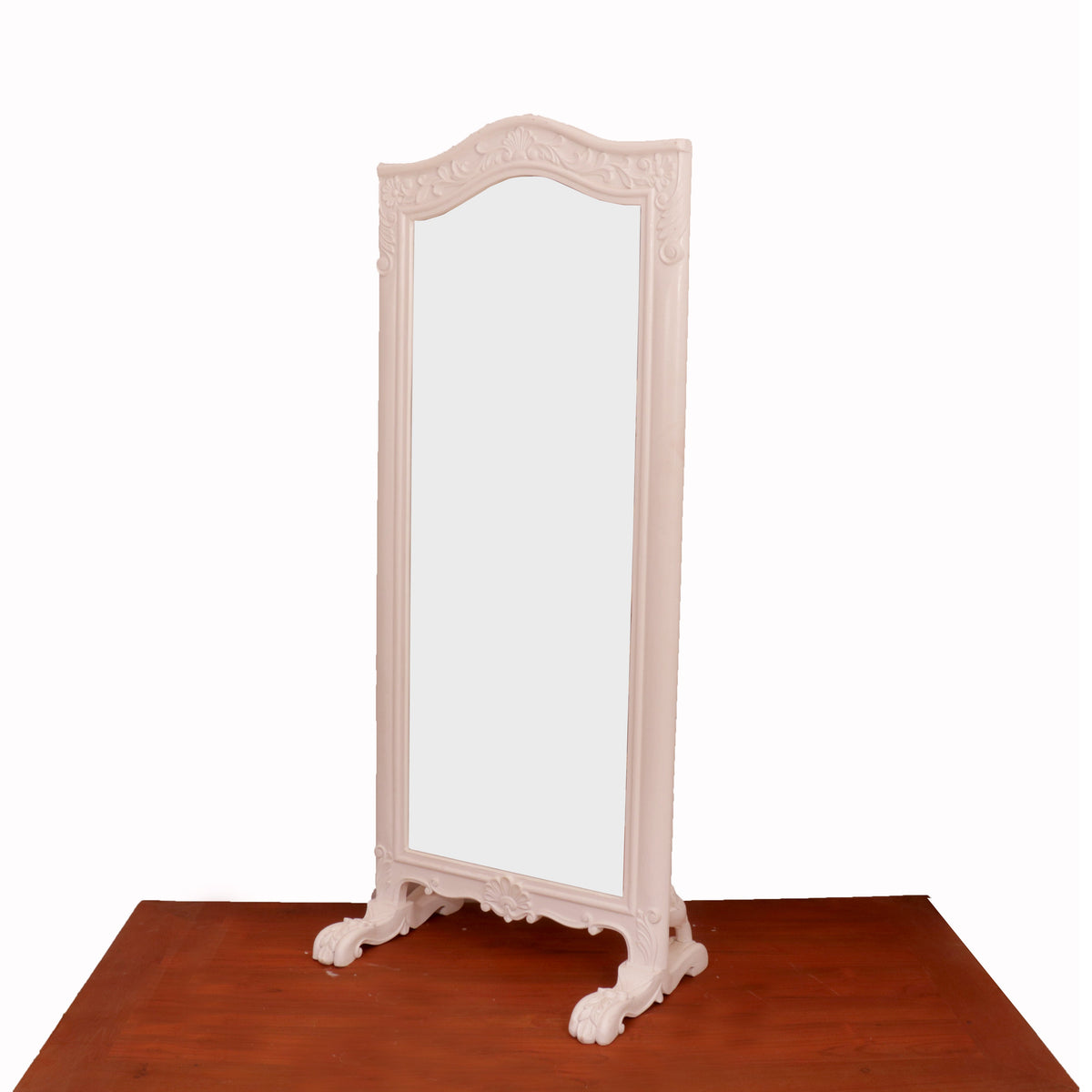 Arlo White Floor Mirror — view 4