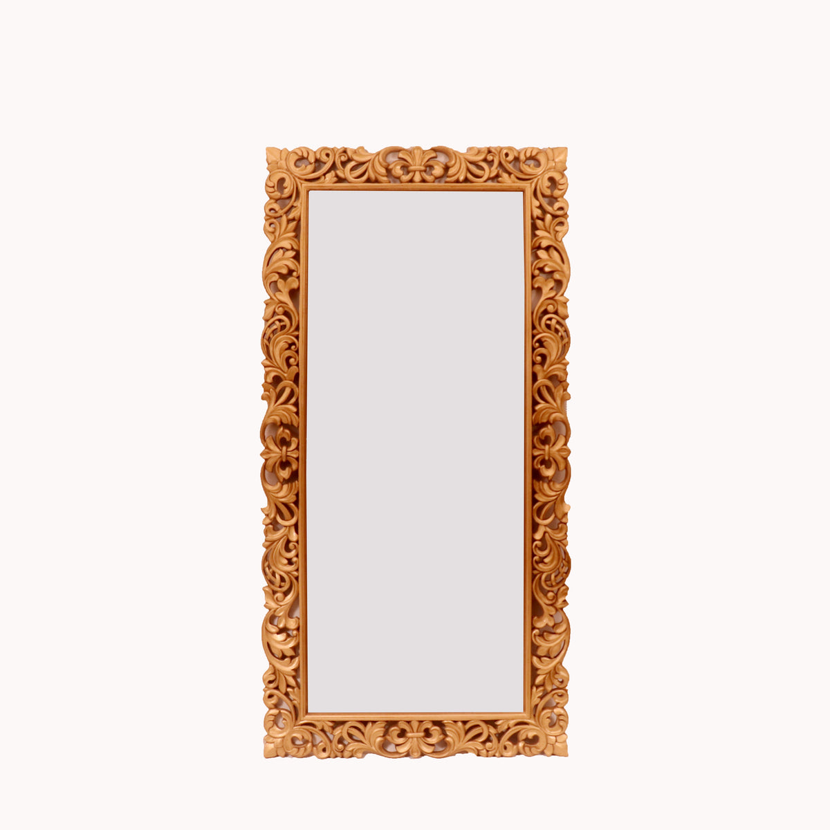 Linnea Leaf Gold Wall Mirror — view 2