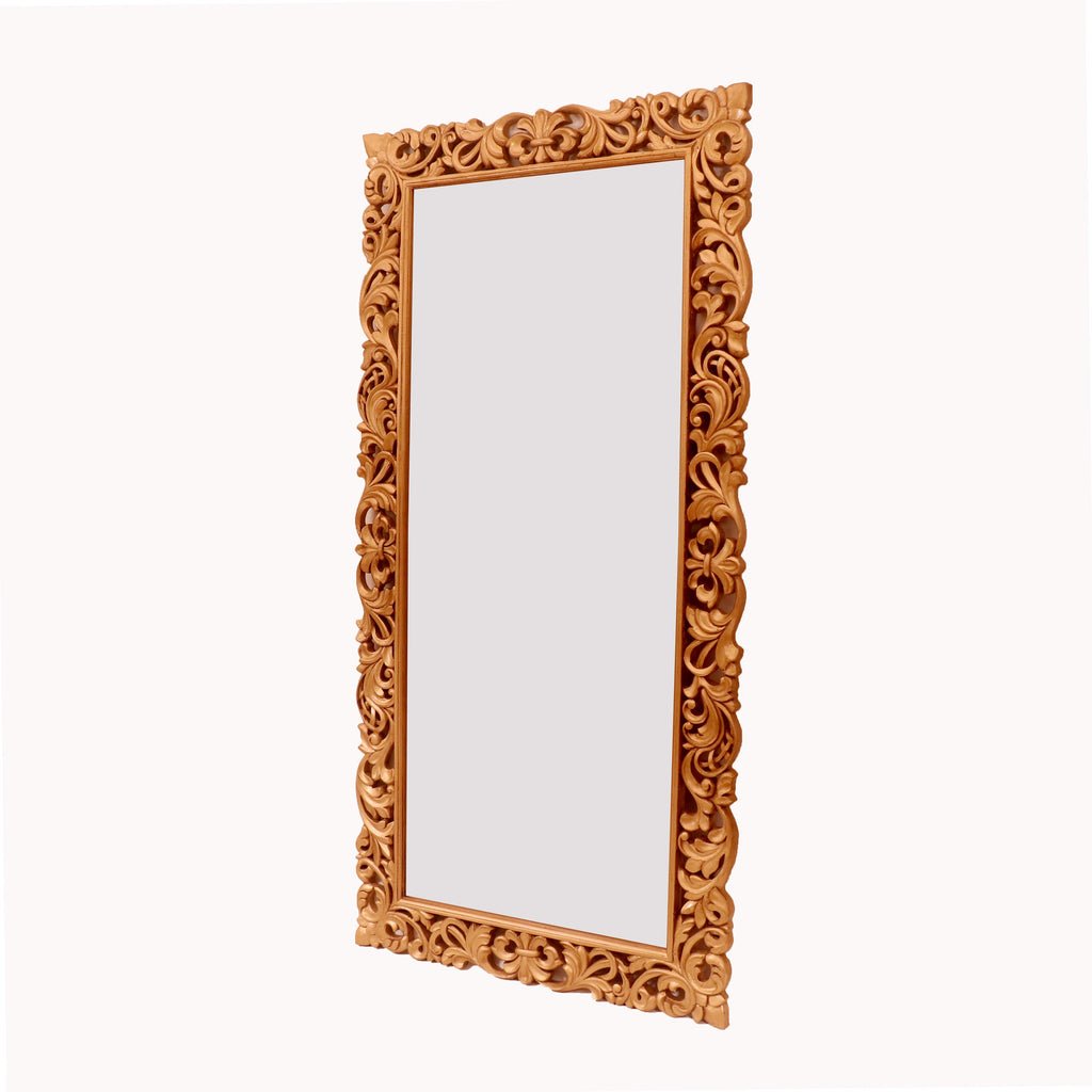 Linnea Leaf Gold Wall Mirror — view 1