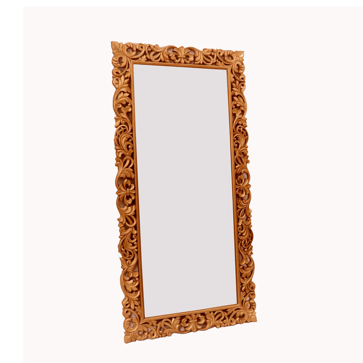 Linnea Leaf Gold Wall Mirror — view 3