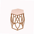 Thalia White Metal Side Table — view 1