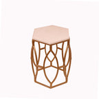 Thalia White Metal Side Table — view 1