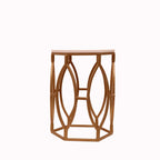Thalia White Metal Side Table — view 3