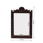 Lucille Carved Peacock Wall Mirror — view 3