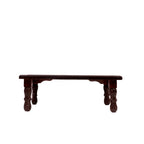 Astrid Carved Folding Bajot Table — view 3