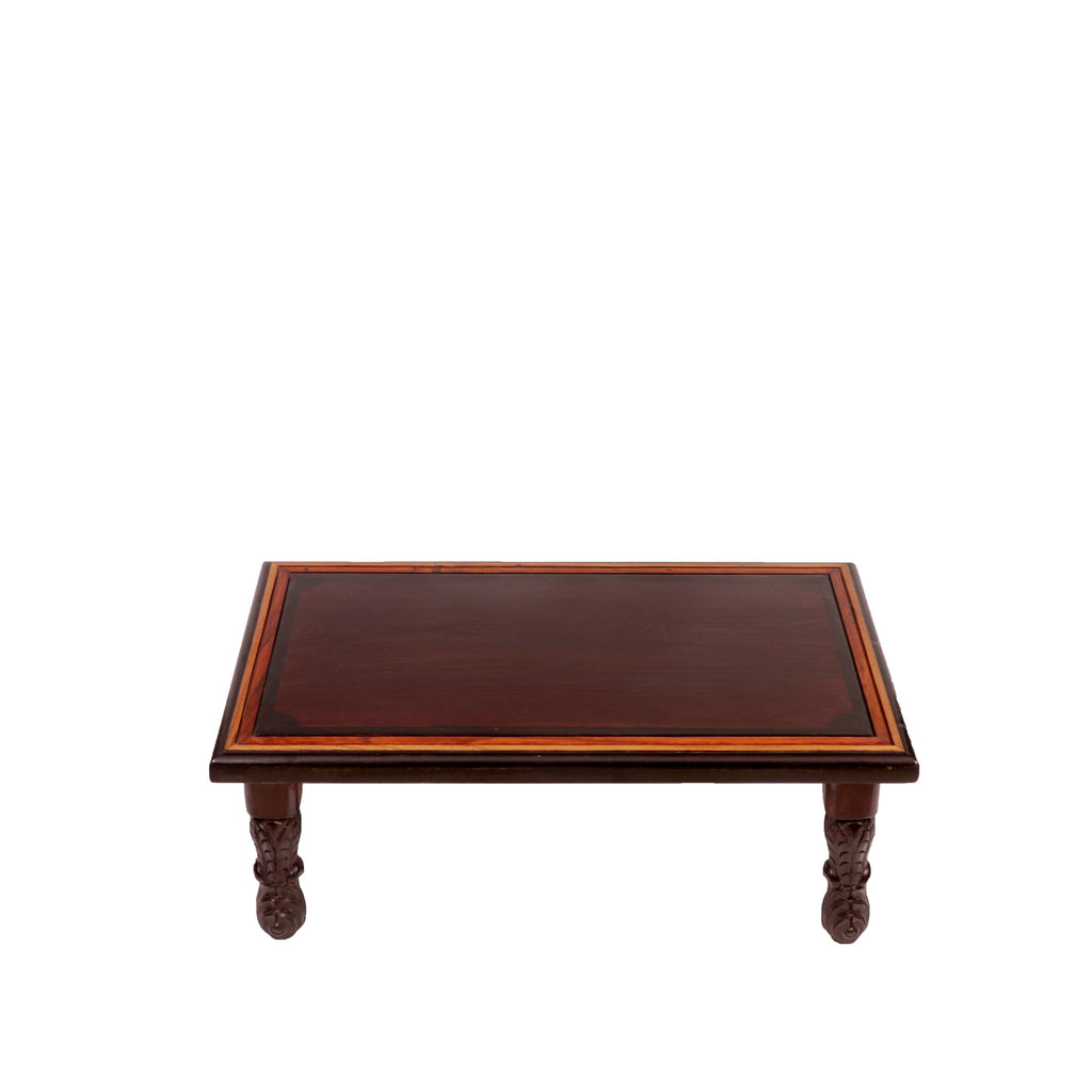 Astrid Carved Folding Bajot Table — view 4