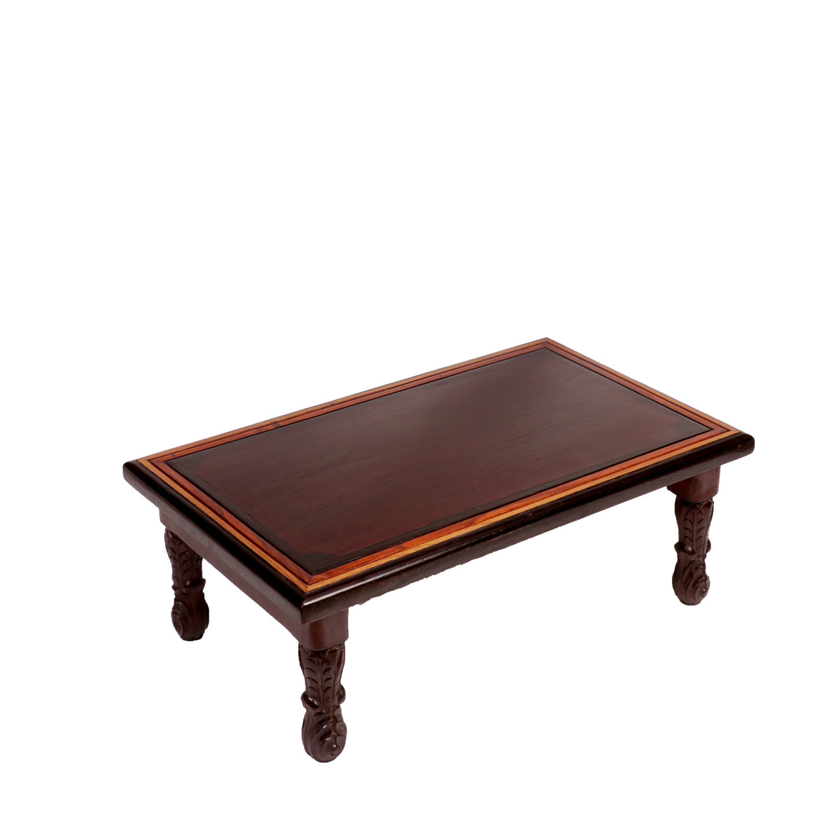 Astrid Carved Folding Bajot Table — view 1