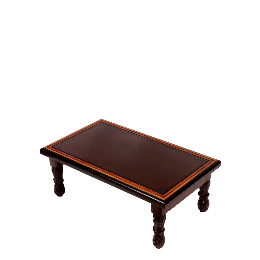 Astrid Carved Folding Bajot Table — view 5