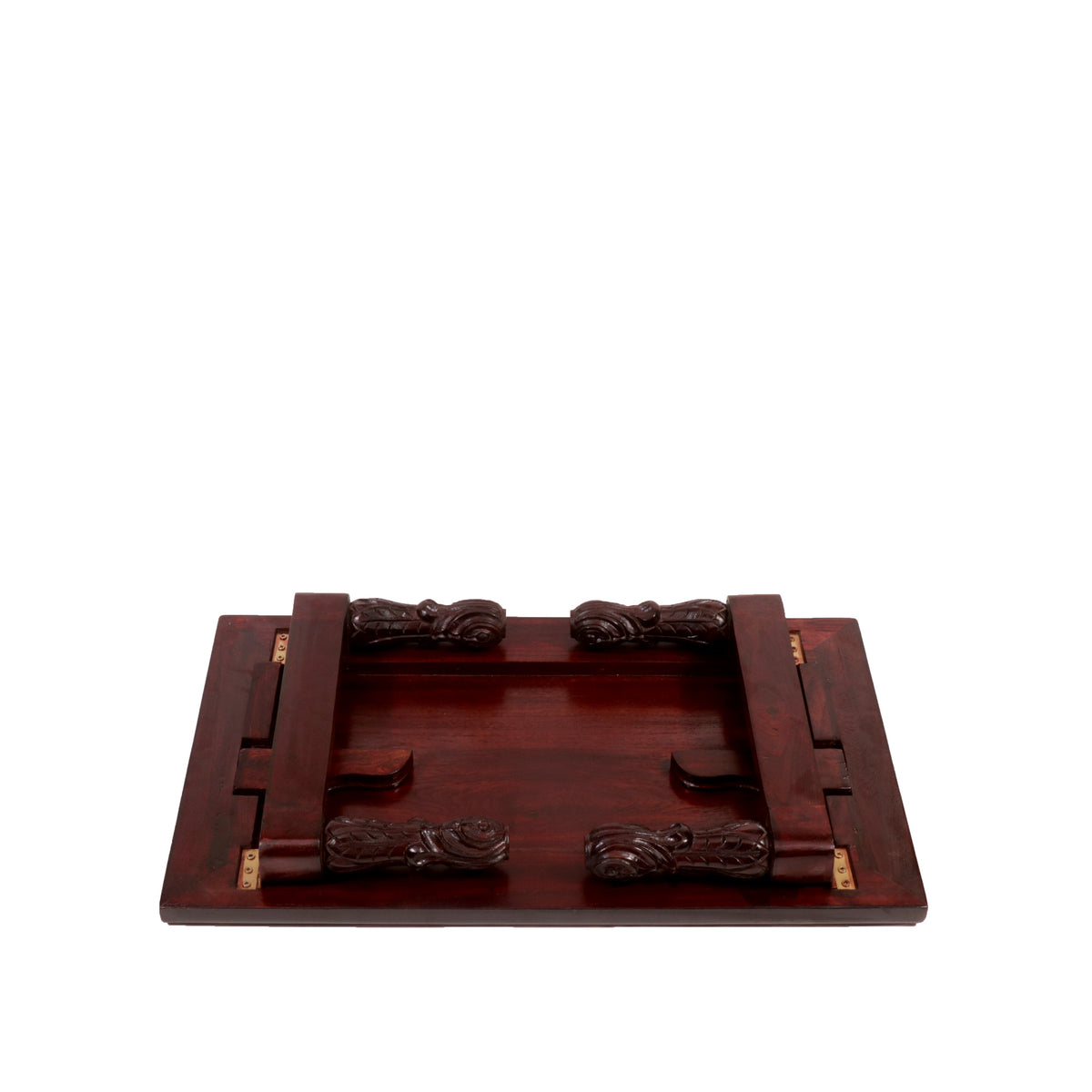 Astrid Carved Folding Bajot Table — view 7