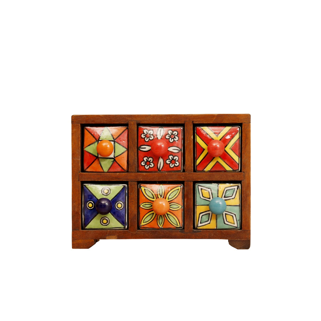 Fable 6 Drawer Ceramic Chest - Colourful - product image 3