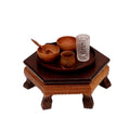 Sable Hexagonal Leaf Bajot Table — view 1