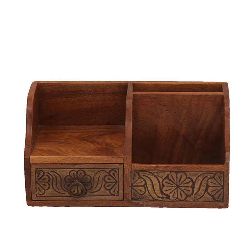 Rufus Solid Wood Drawer Desk Organizer - Dark - product image 3