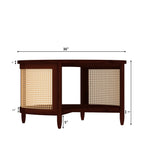 Emery Cane Round Coffee Table — view 5