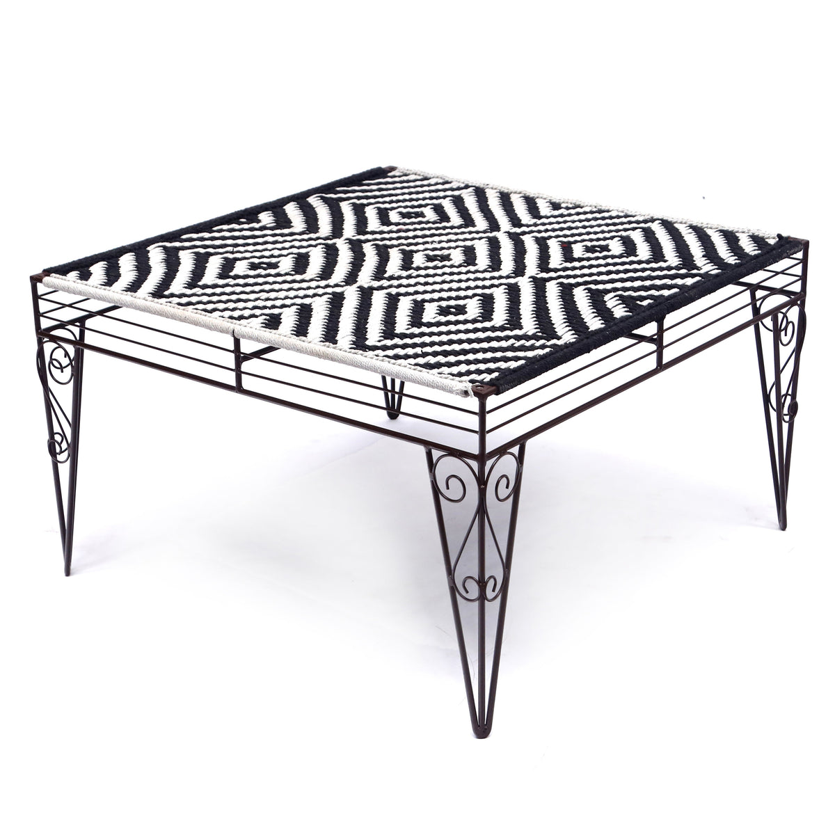 Rhea Woven Metal Coffee Table — view 1
