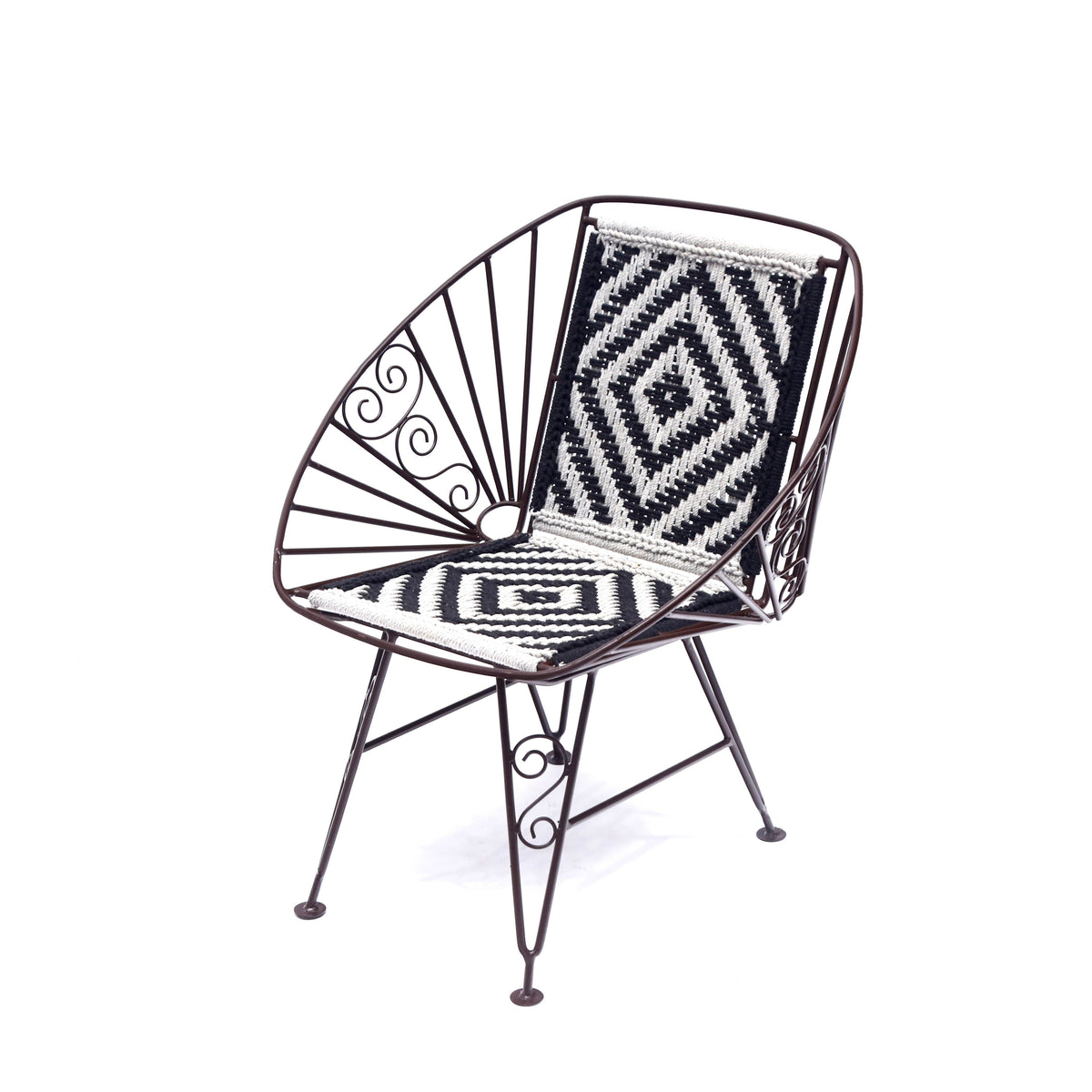 Rhea Metal Armchair — view 3