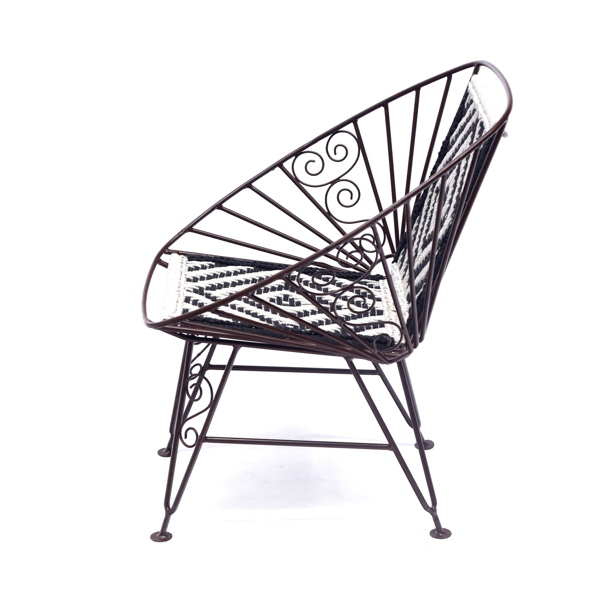 Rhea Metal Armchair — view 4