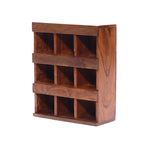 9-Slot Wooden Jar Wall Hanging Cabinet Wall Cabinet