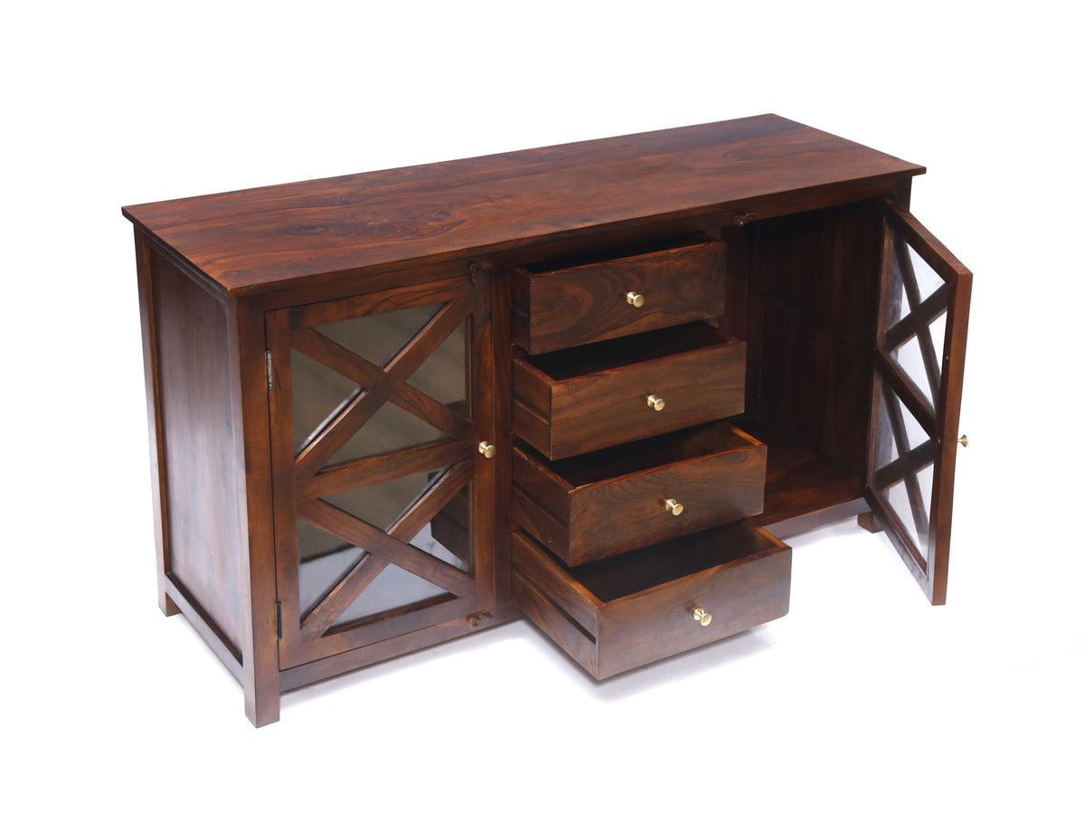 Leona Solid Wood Drawer Chest — view 1
