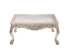 Giselle Glass Panel White Coffee Table — view 3