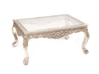 Giselle Glass Panel White Coffee Table — view 2