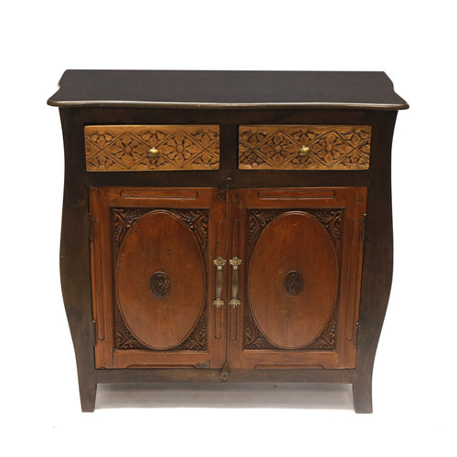 Amara Floral Carved Storage Cabinet — view 2