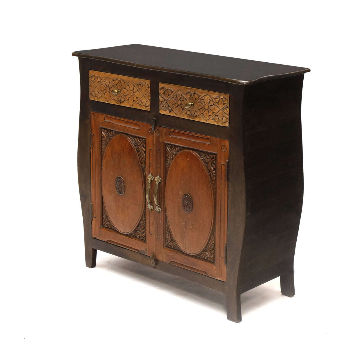 Amara Floral Carved Storage Cabinet — view 1