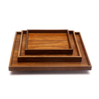Nora Solid Wood Serving Tray — view 1