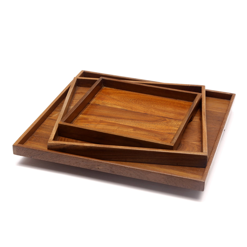 Nora Solid Wood Serving Tray — view 2